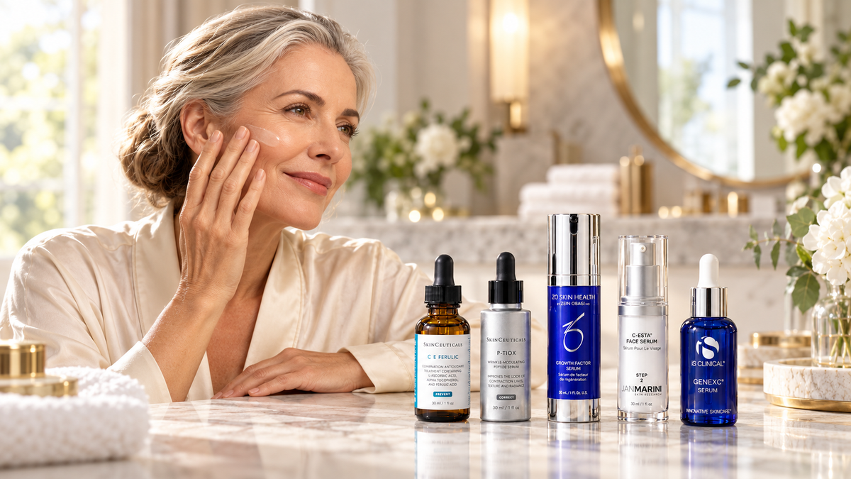 Mejores sérums antiedad y antiarrugas: C E Ferulic, P-TIOX, Growth Factor Serum, Firming Serum, C-ESTA, Power Serum y GeneXC