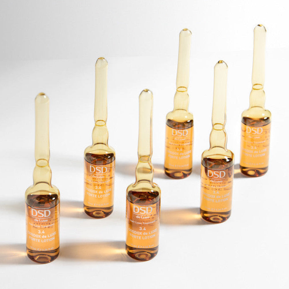 3.4 Dixidox de Luxe Loción Fuerte, 10 viales de 10 ml