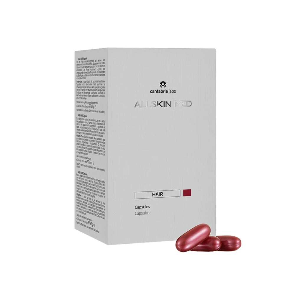 Cápsulas Complejo Vitamínico fortalecedor del tallo piloso Allskin Med 60 cápsulas
