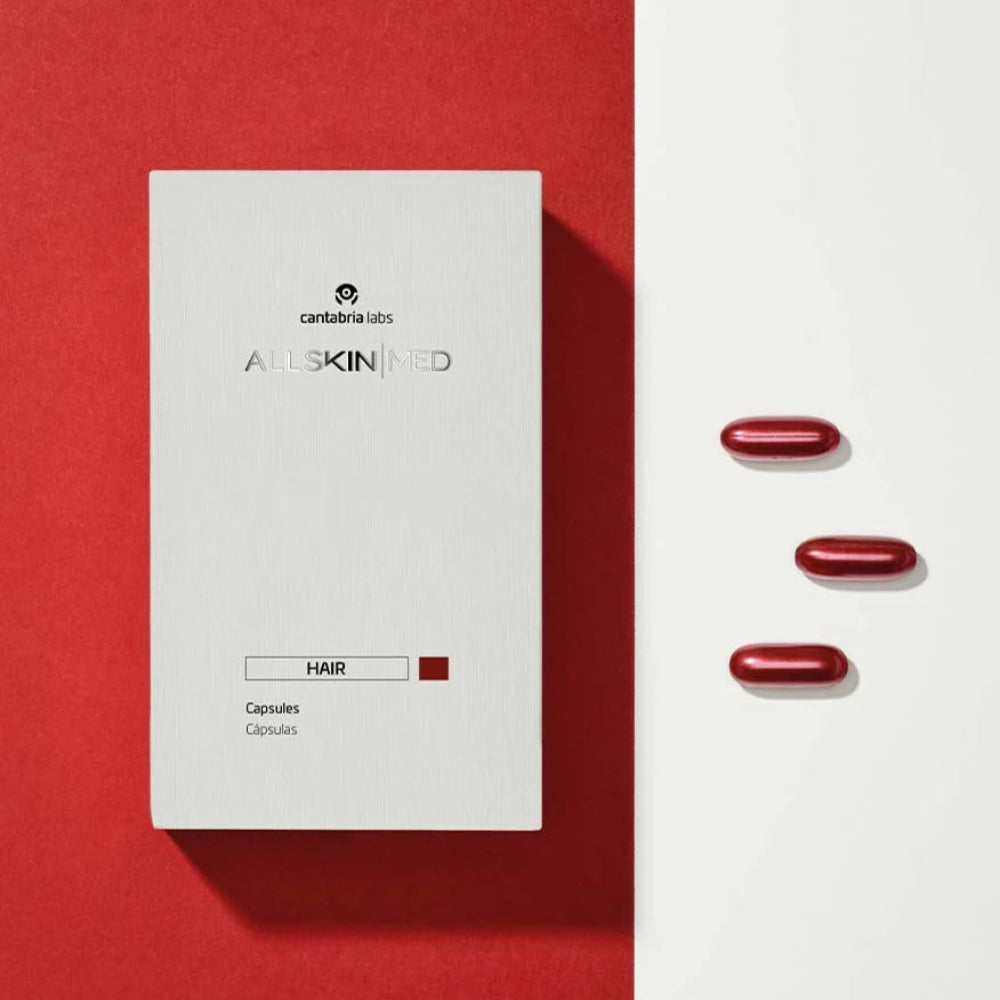 Cápsulas Complejo Vitamínico fortalecedor del tallo piloso Allskin Med 60 cápsulas