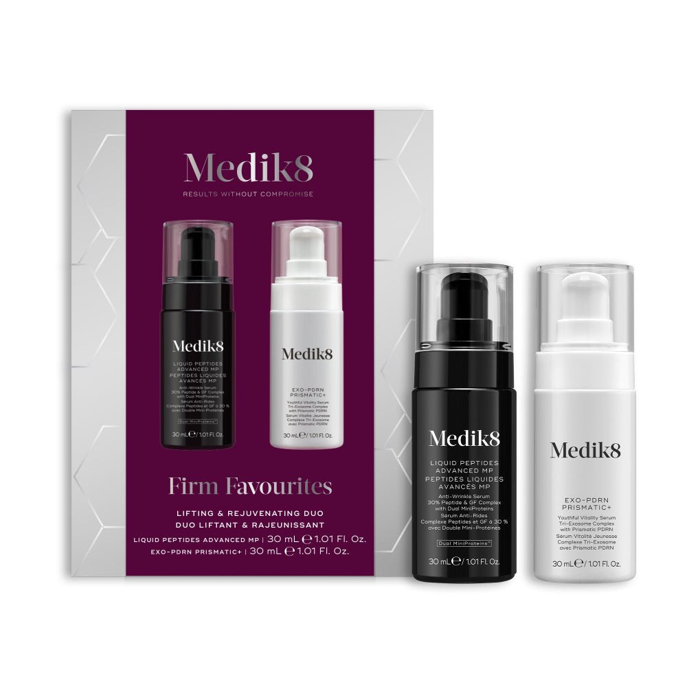 Firm Favourites Kit Medik8: Liquid Peptides Advanced 30 ml, Exo-PDRN Prismatic+ 30 ml