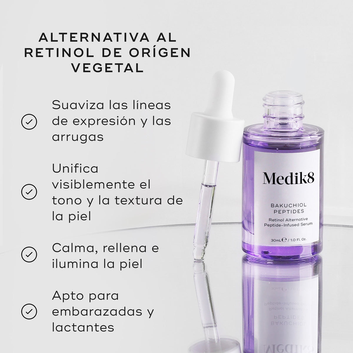 Bakuchiol Peptides 30ml Medik8 — imagen 4