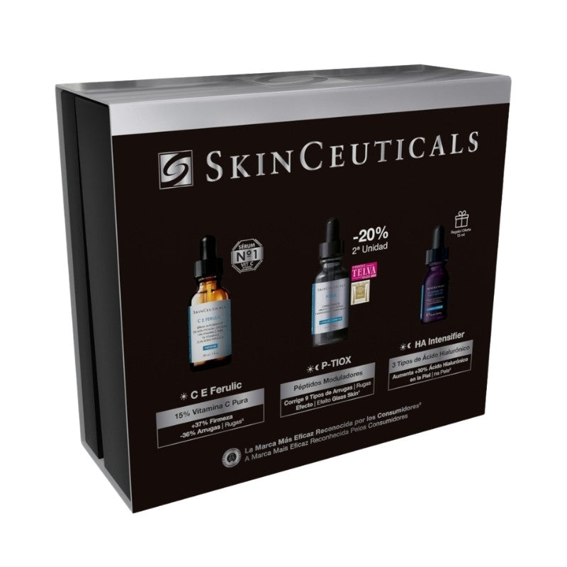 Pack C E Ferulic + P-TIOX sérum + REGALO HA Intensifier SKINCEUTICALS — cofre oficial