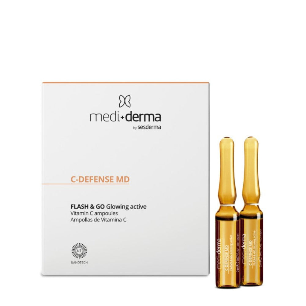MEDIDERMA C-DEFENSE MD FLASH & GO Glowing active, 5x2ml