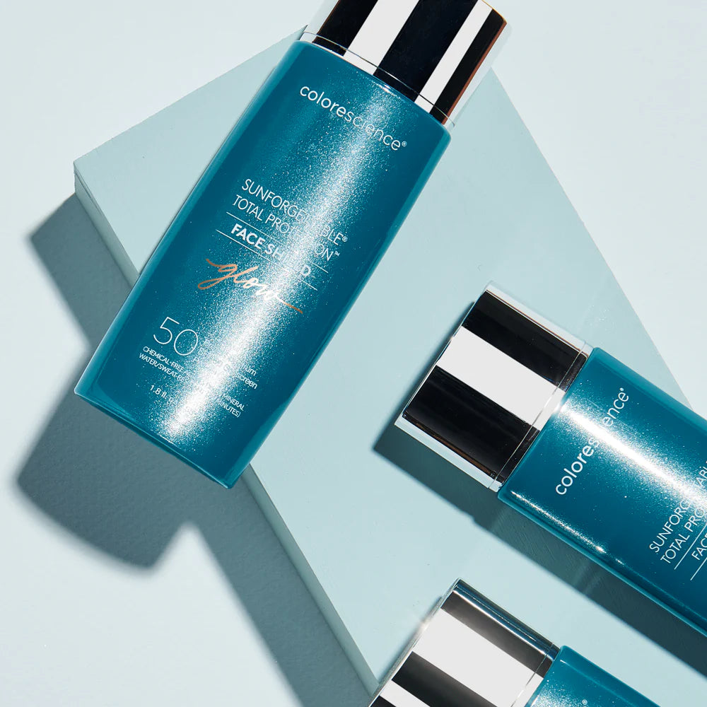 Colorescience - Shield Glow SPF 50 - Crema solar facial Brillo dorado, 55ml