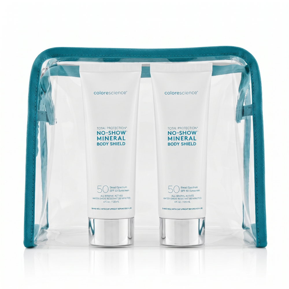Set 1+1 No-Show Mineral Body Shield SPF 50 Colorescience con neceser