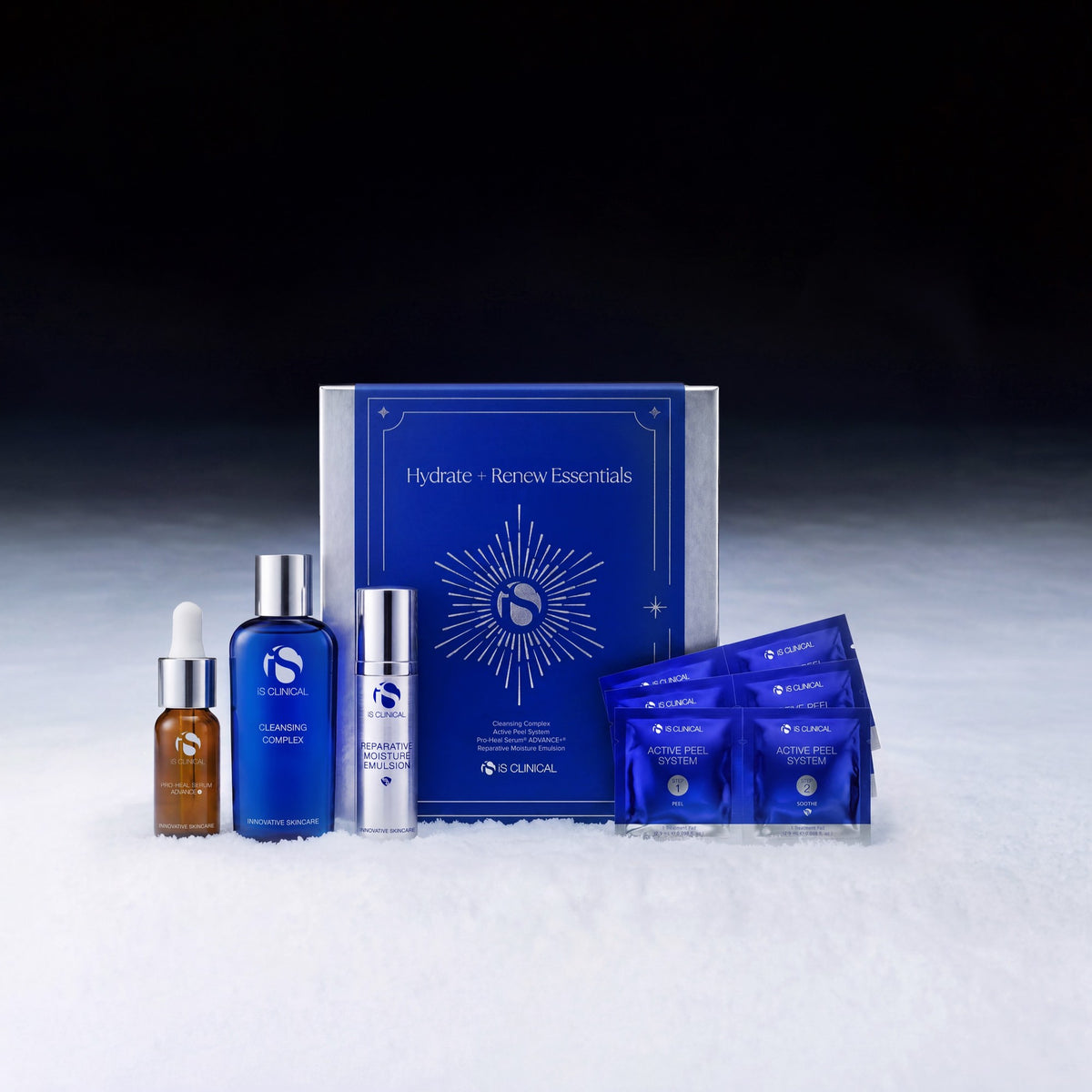 Hydrate + Renew Essentials Holiday Kit iS Clinical — edición de Navidad