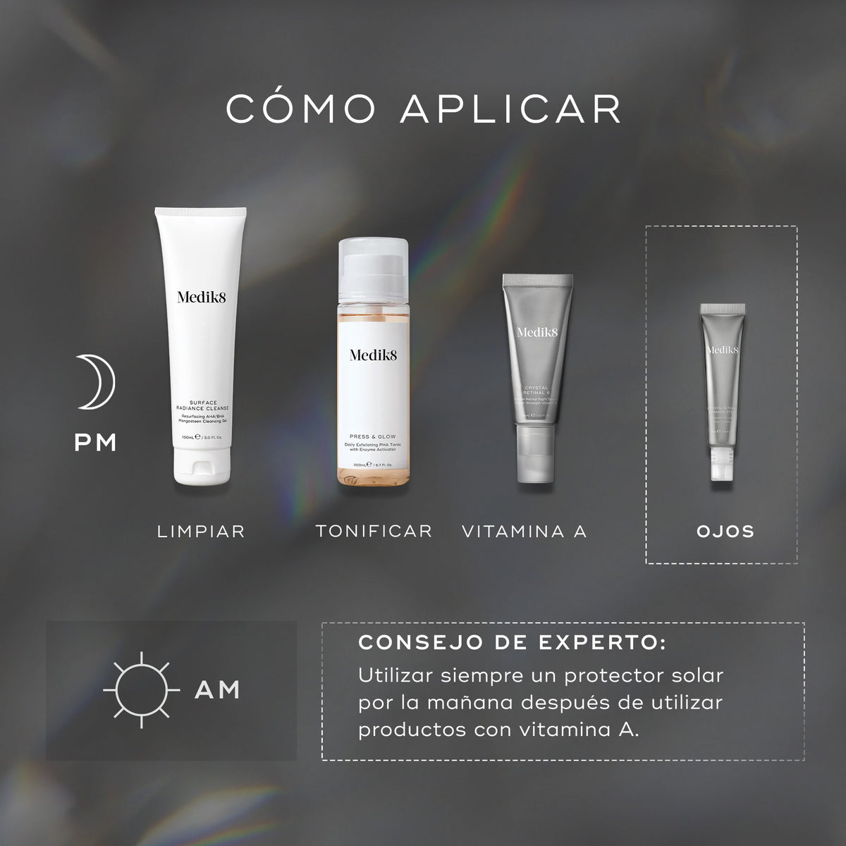 MD Crystal Retinal Ceramide Eye 3 15ml Medik8 — imagen 5