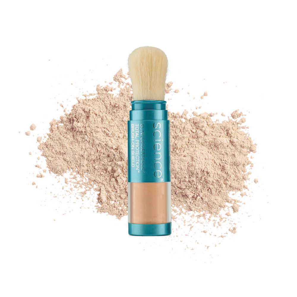 Colorescience – Brush-On Shield SPF 30 - Polvos solares con brocha, 4.3 gr