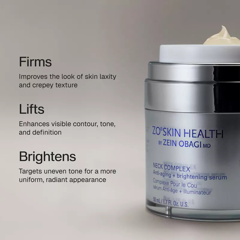 Neck Complex ZO Skin Health 50 ml, sérum antiedad e iluminador para cuello y escote