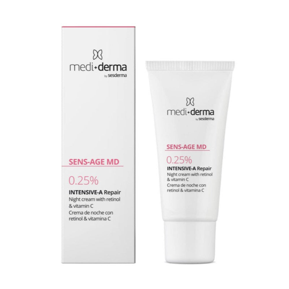 MEDIDERMA Sens-Age MD 0,25% INTENSIVE-A Repair, crema de noche con retinol & vit C, 30 ml