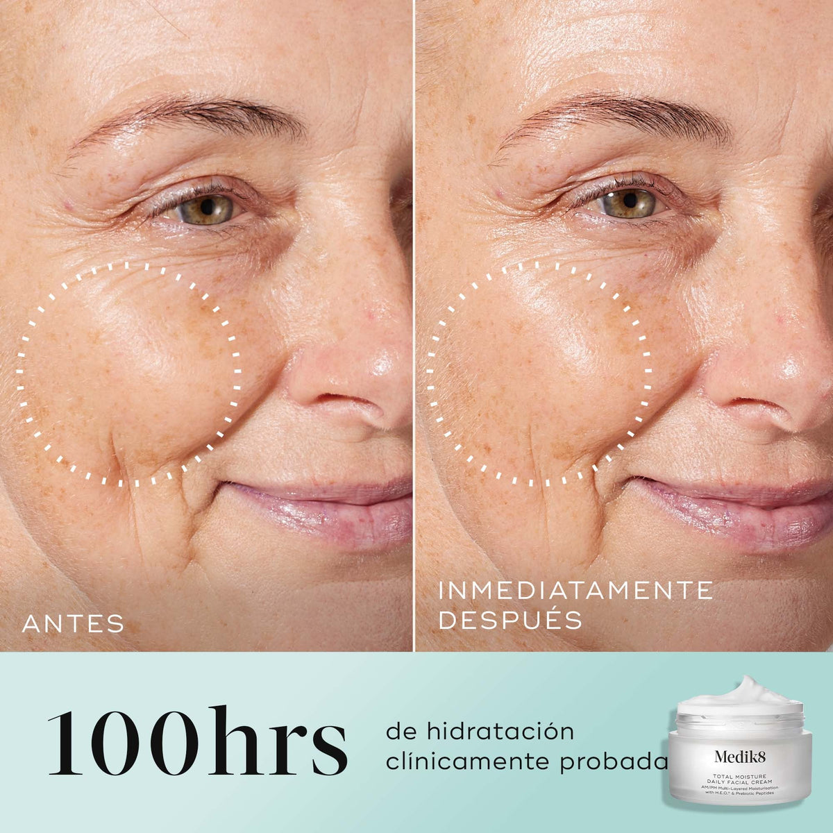 Total Moisture Daily Facial Cream 50ml Medik8 — imagen 5